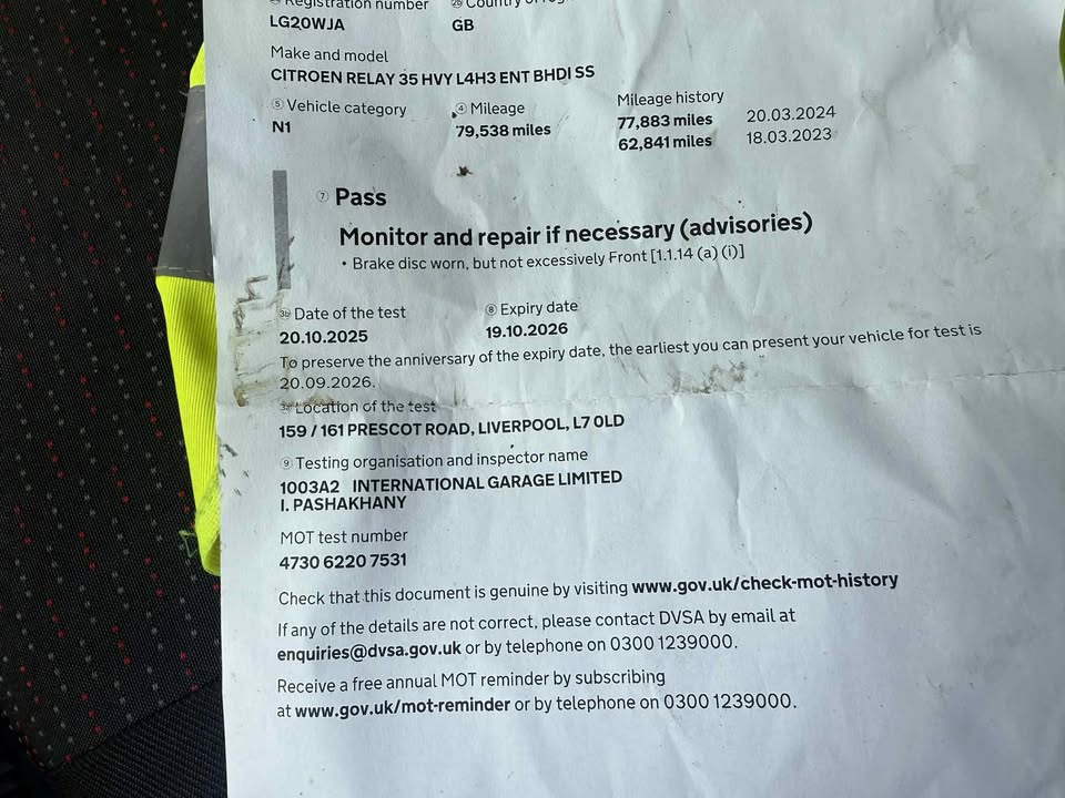 2020 - CITROEN RELAY